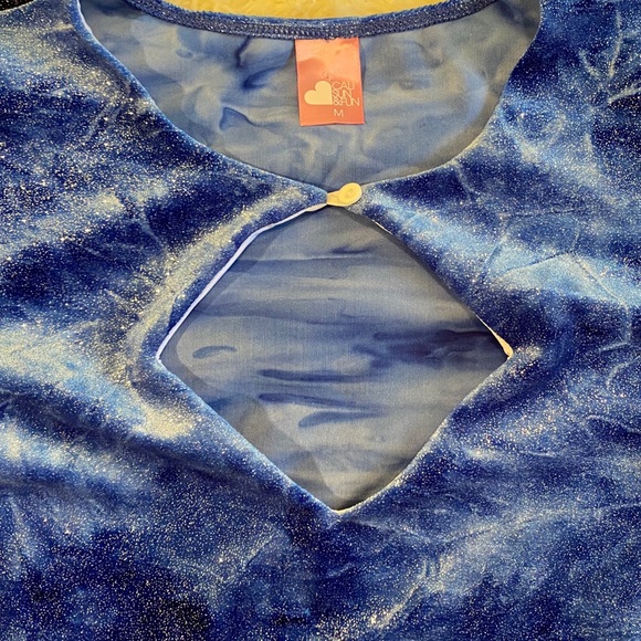 American Apparel • Shiny Velvet Keyhole Dress - Picture 4 of 12